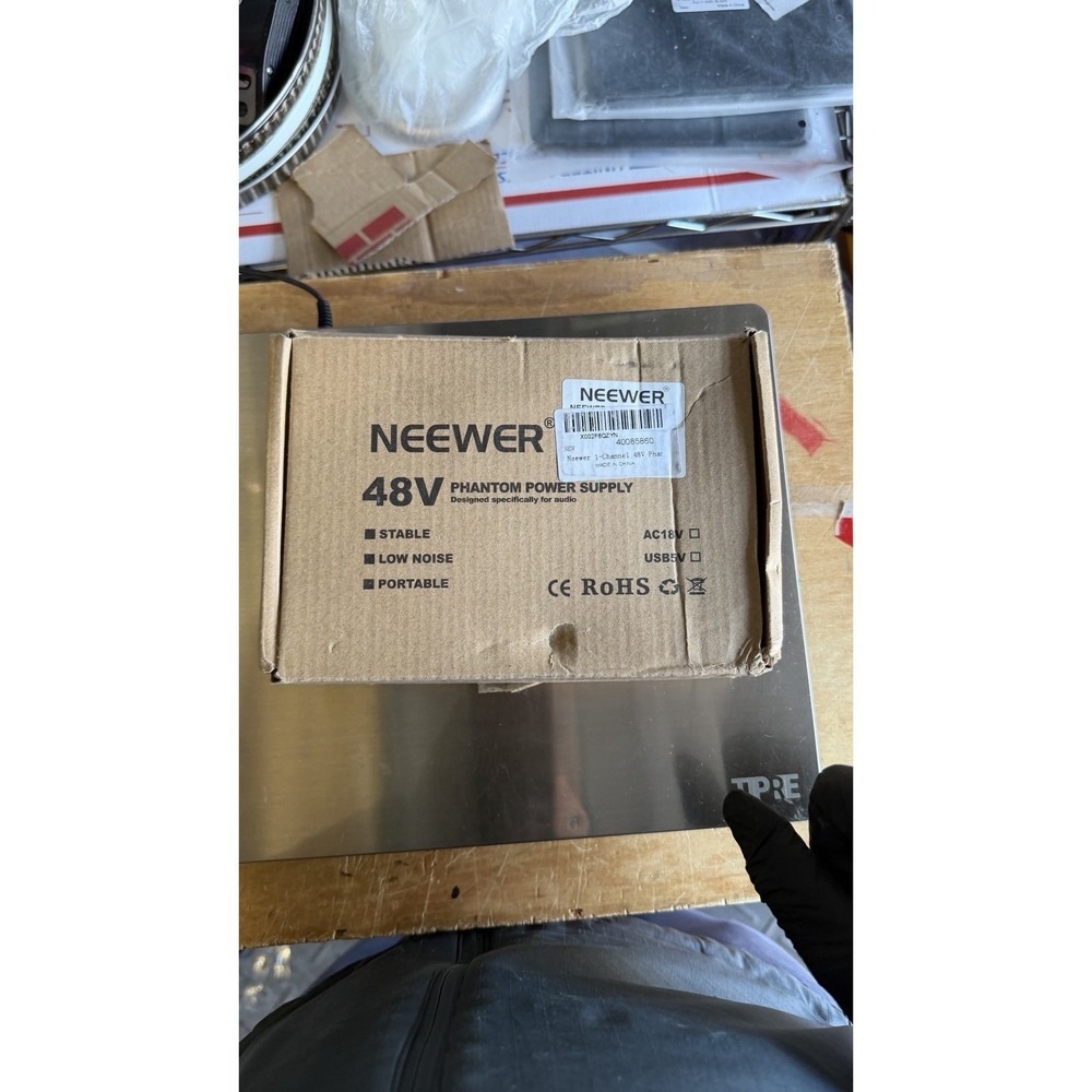 Neewer NW-100 48V Phantom Power Supply 1 Channel w/‎ Adapter